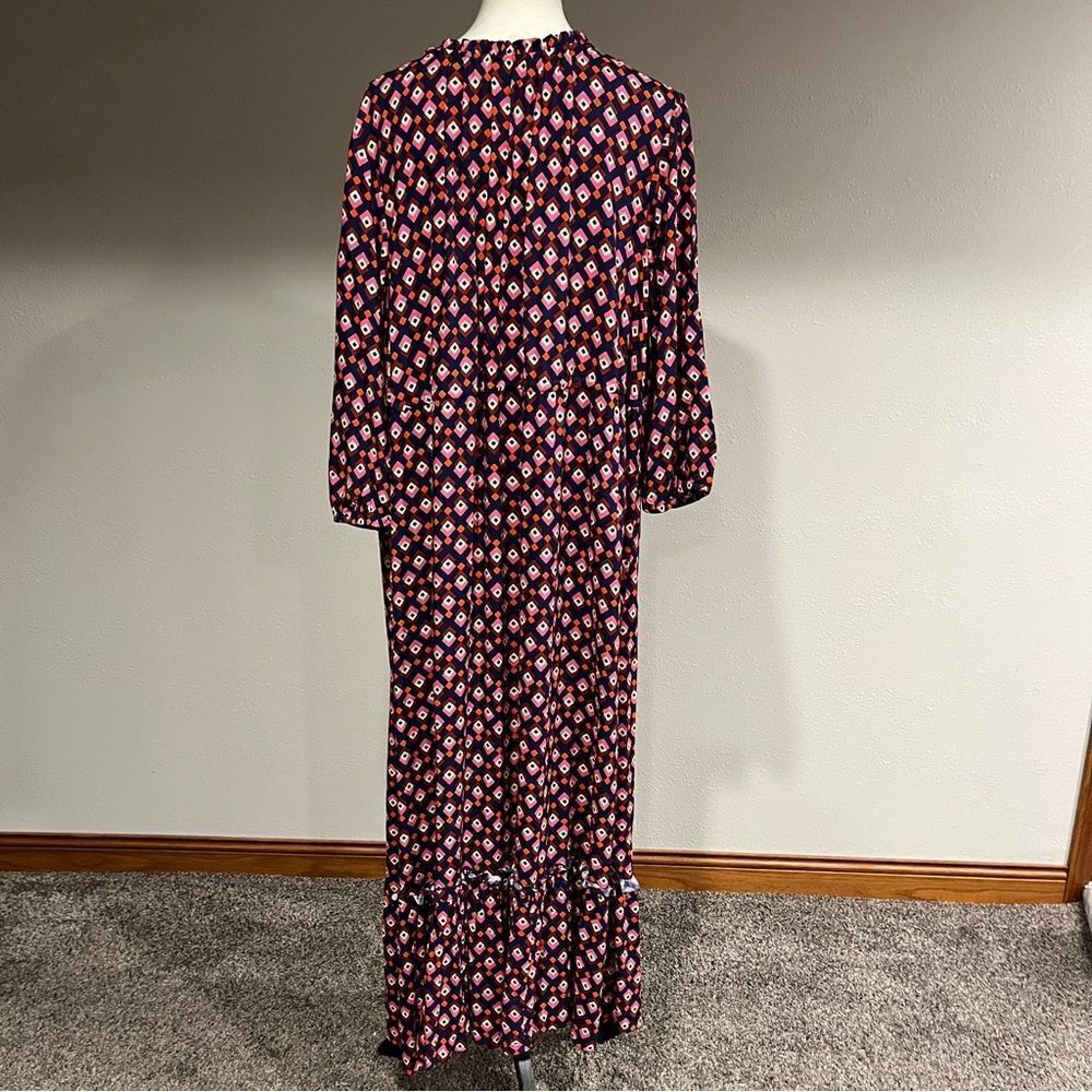 Plus Size Croft & Barrow Ruffle Hem Maxi Dress - Picture 7 of 13